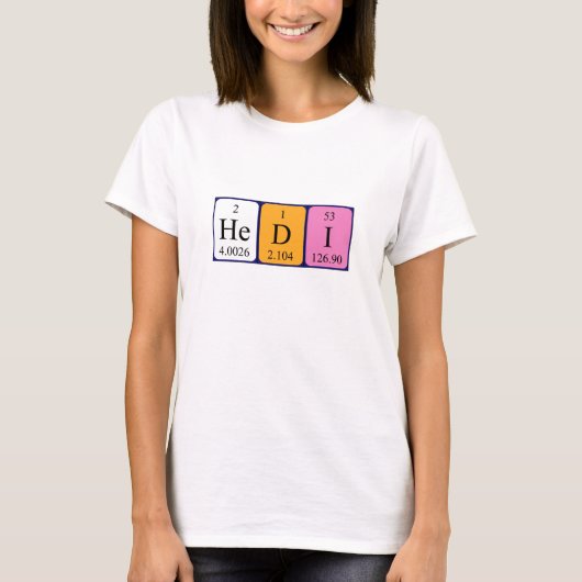 Hedi Periodenname Shirt (Vorderseite)