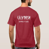 Hedonism gegen Calvinism T-Shirt (Rückseite)