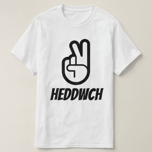 Hedwch | Frieden in Walisien T-Shirt (Design vorne)