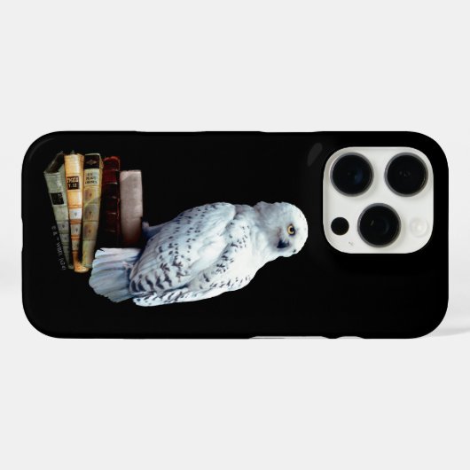 Hedwig auf Bücher Case-Mate iPhone Hülle (Rückseite (Horizontal))