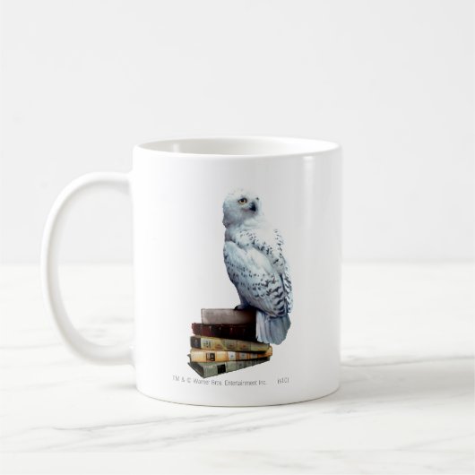 Hedwig auf Bücher Kaffeetasse (Links)