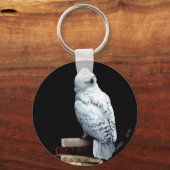 Hedwig auf Bücher Schlüsselanhänger (Vorderseite)