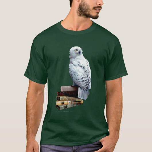 Hedwig auf Bücher T-Shirt (Vorderseite)