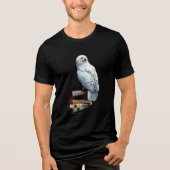 Hedwig auf Bücher Tri-Blend Shirt (Vorderseite)