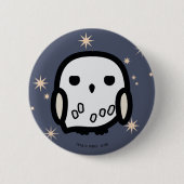 Hedwig Cartoon Character Art Button (Vorderseite)