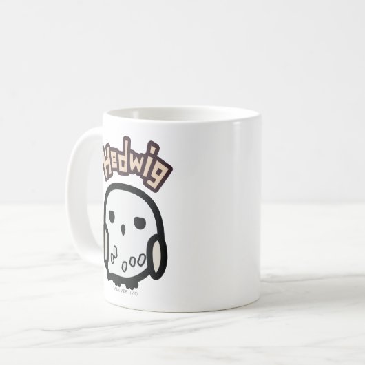 Hedwig Cartoon Character Art Kaffeetasse (Vorderseite Links)