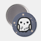 Hedwig Cartoon Character Art Magnet (Vorderseite/Rückseite)