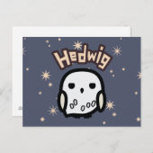 Hedwig Cartoon Character Art Postkarte (Vorne/Hinten)