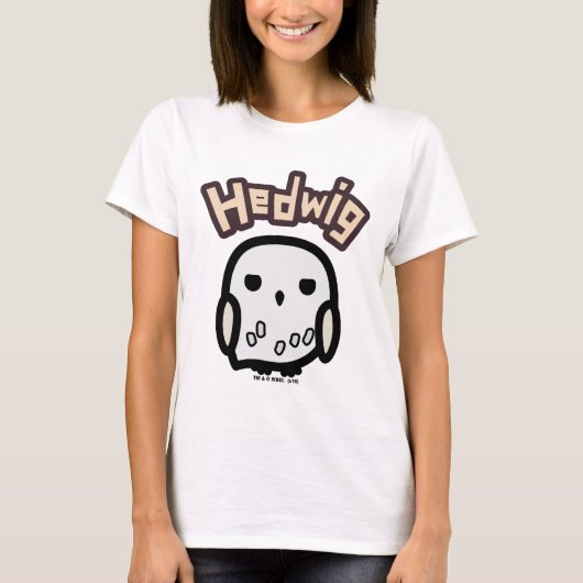 Hedwig Cartoon Character Art T-Shirt (Vorderseite)