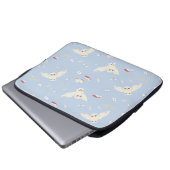 Hedwig-Eulenpost-Briefe-und-Bücher-Muster Laptopschutzhülle (Vorne Knopf)
