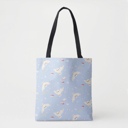 Hedwig-Eulenpost-Briefe-und-Bücher-Muster Tasche (Vorderseite)