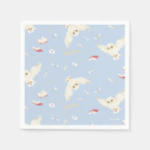 Hedwig-Eulenpost-Briefe-und-Bücher-Strickmuster Serviette (Vorderseite)