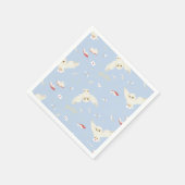 Hedwig-Eulenpost-Briefe-und-Bücher-Strickmuster Serviette (Ecke)