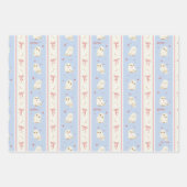 Hedwig Eulenpost-Streifenmuster Geschenkpapier Set (Vorderseite 2)