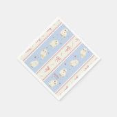 Hedwig Eulenpost-Streifenmuster Serviette (Ecke)