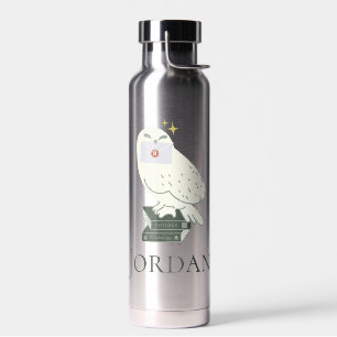 Hedwig mit Brief skizzenhafte Zeichnung Trinkflasche