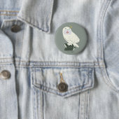 Hedwig mit Brief Skurrile Zeichnung Button (Beispiel)