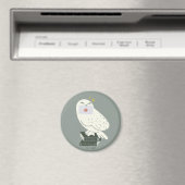 Hedwig mit Brief Skurrile Zeichnung Magnet (In Situ (Geschirrspüler))