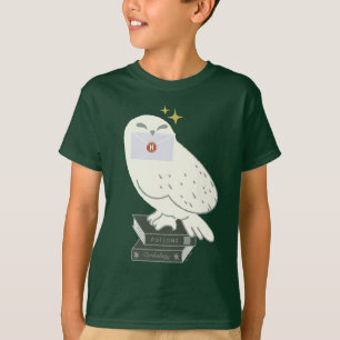 Hedwig mit Brief Skurrile Zeichnung T-Shirt