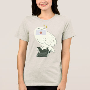 Hedwig mit Brief Skurrile Zeichnung Tri-Blend Shirt