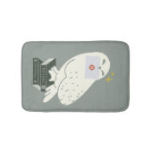 Hedwig mit Brief Whimsical-Zeichnung Badematte (Vorderseite)