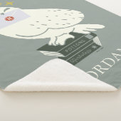 Hedwig mit Brief Whimsical-Zeichnung Sherpadecke (3/4)
