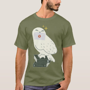 Hedwig mit Brief Whimsical-Zeichnung T-Shirt
