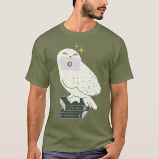 Hedwig mit Brief Whimsical-Zeichnung T-Shirt
