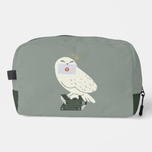 Hedwig mit Brief Whimsical-Zeichnung Waschbeutel (Vorderseite)