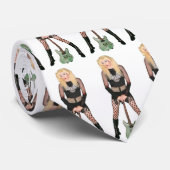 Hedwig mit der Gitarren-Krawatte Krawatte (Gerollt)