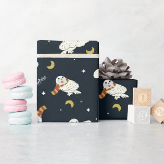 Hedwig Nachtmondmuster Geschenkpapier