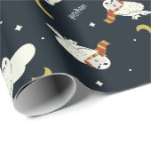 Hedwig Nachtmondmuster Geschenkpapier (Rolleneckpunkt)