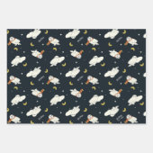 Hedwig Nachtmondmuster Geschenkpapier Set (Vorderseite)