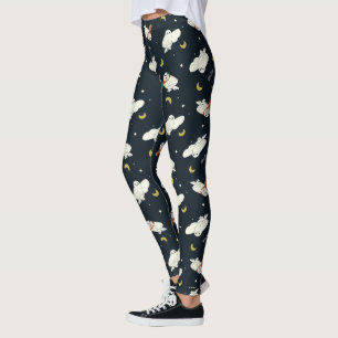Hedwig Nachtmondmuster Leggings