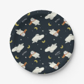 Hedwig Nachtmondmuster Pappteller (Vorderseite)