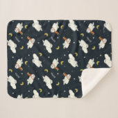 Hedwig Nachtmondmuster Sherpadecke (Vorderseite (Horizontal))