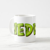 Hedwig Name Kiwi Style Tasse Teetasse Kaffeetasse (Vorderseite Links)