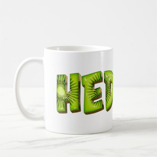 Hedwig Name Kiwi Style Tasse Teetasse Kaffeetasse (Links)