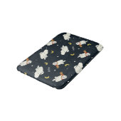 Hedwig Nighttime Moonlight Pattern Badematte (Schrägansicht)