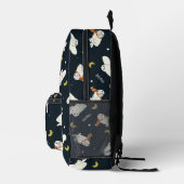 Hedwig Nighttime Moonlight Pattern Bedruckter Rucksack (Rechts)