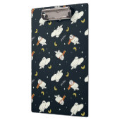 Hedwig Nighttime Moonlight Pattern Klemmbrett (Links)