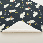 Hedwig Nighttime Moonlight Pattern Sherpadecke (3/4)