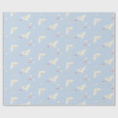 Hedwig Owl Post Letters and Books Pattern Geschenkpapier (Flach)