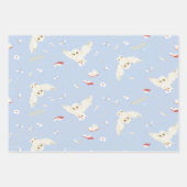 Hedwig Owl Post Letters and Books Pattern Geschenkpapier Set (Vorderseite 3)