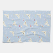 Hedwig Owl Post Letters and Books Pattern Geschirrtuch (Horizontal)