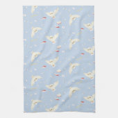 Hedwig Owl Post Letters and Books Pattern Geschirrtuch (Vertikal)