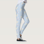 Hedwig Owl Post Letters and Books Pattern Leggings (Rechts)