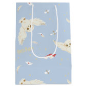 Hedwig Owl Post Letters and Books Pattern Mittlere Geschenktüte (Rückseite)