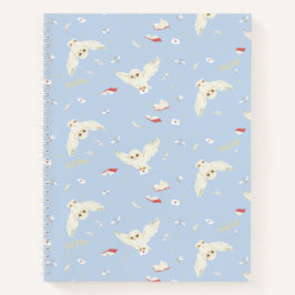 Hedwig Owl Post Letters and Books Pattern Notizblock