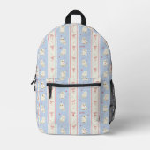 Hedwig Owl Post Stripe Pattern Bedruckter Rucksack (Vorderseite)